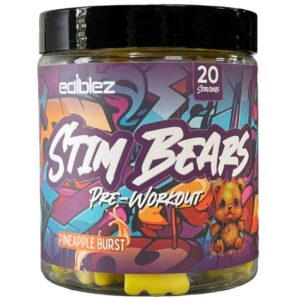 EDIBLEZ Stim Bears Gummies Pre-Workout
